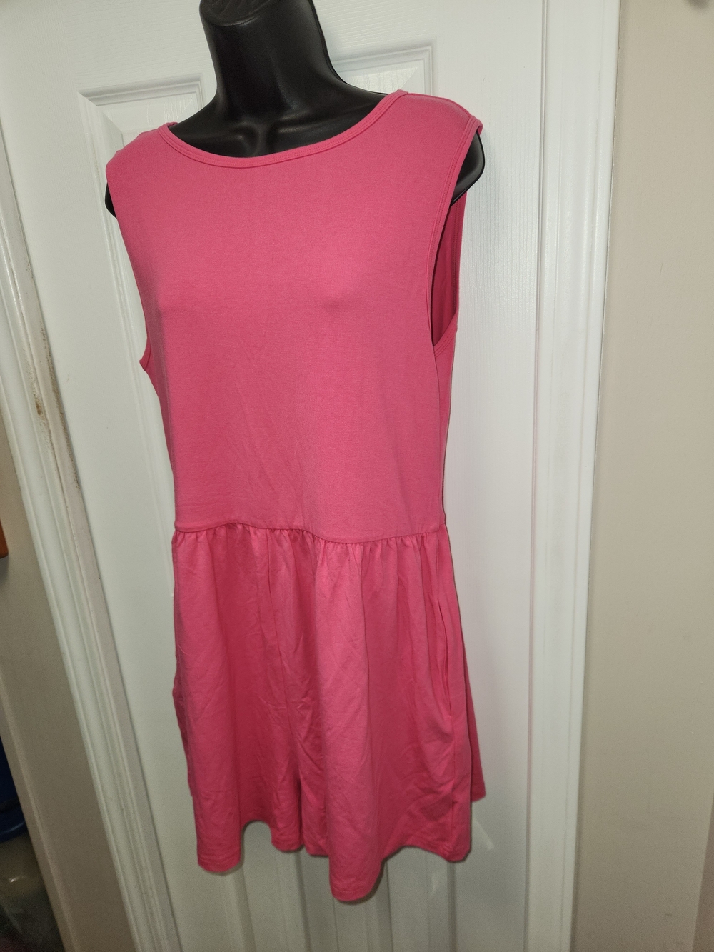 🍉Smash + Tess Hot Pink Sleeveless Romper Dress